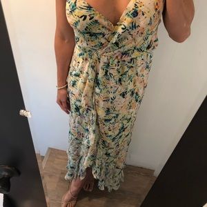Parker Floral V neck Maxi Dress